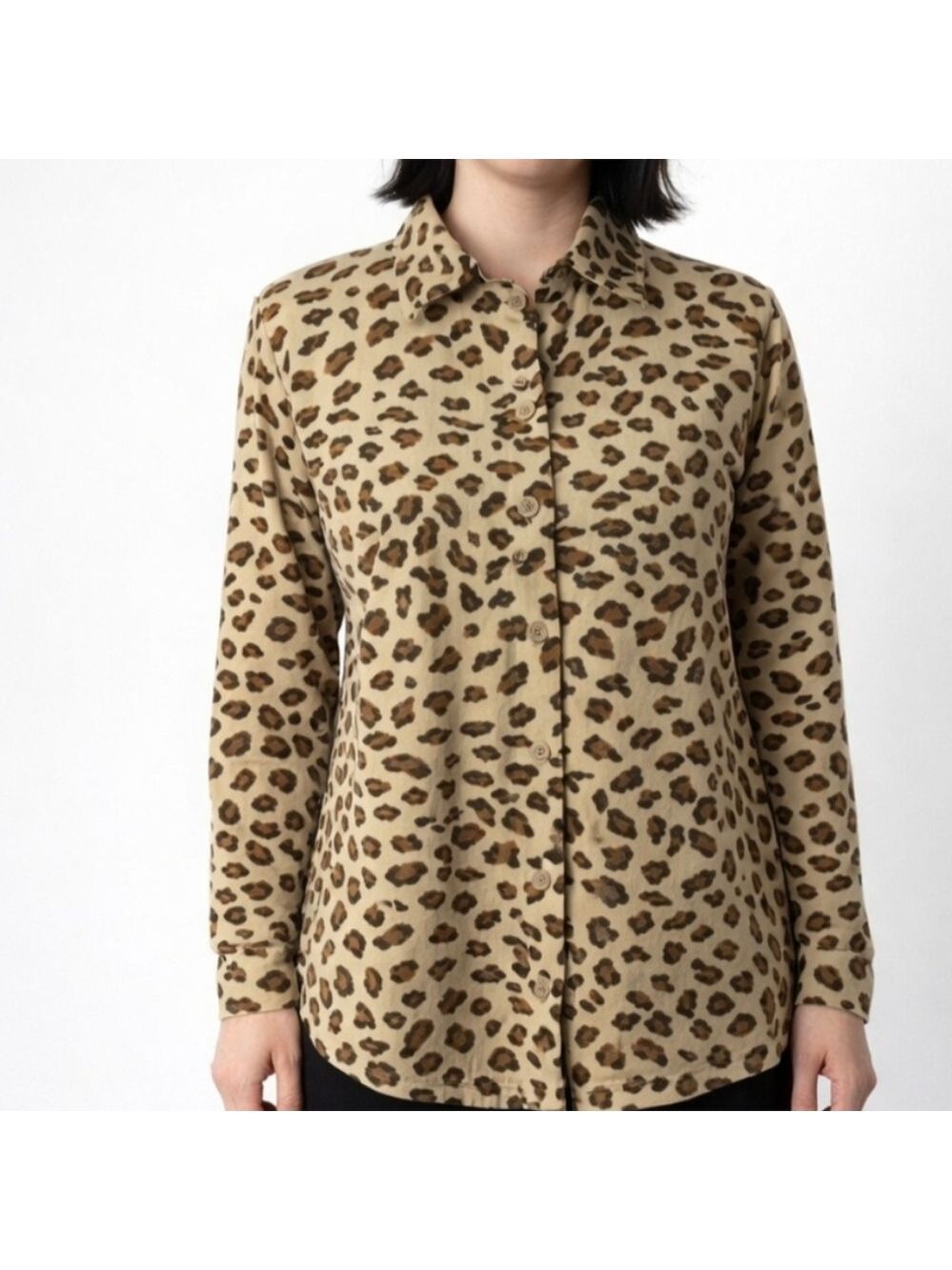 Pappagallo Leopard Print Blouse Medium